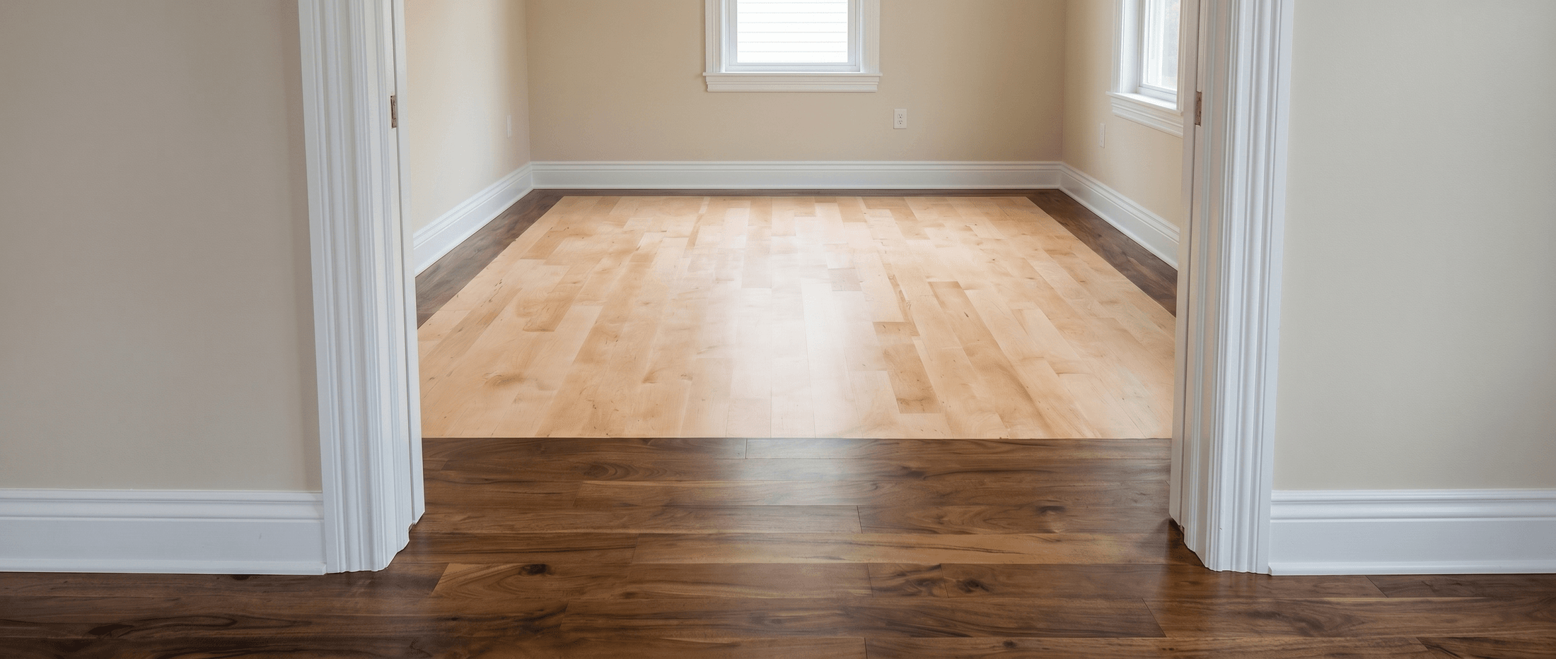 Millwork Walnut Maple Inlay Floor