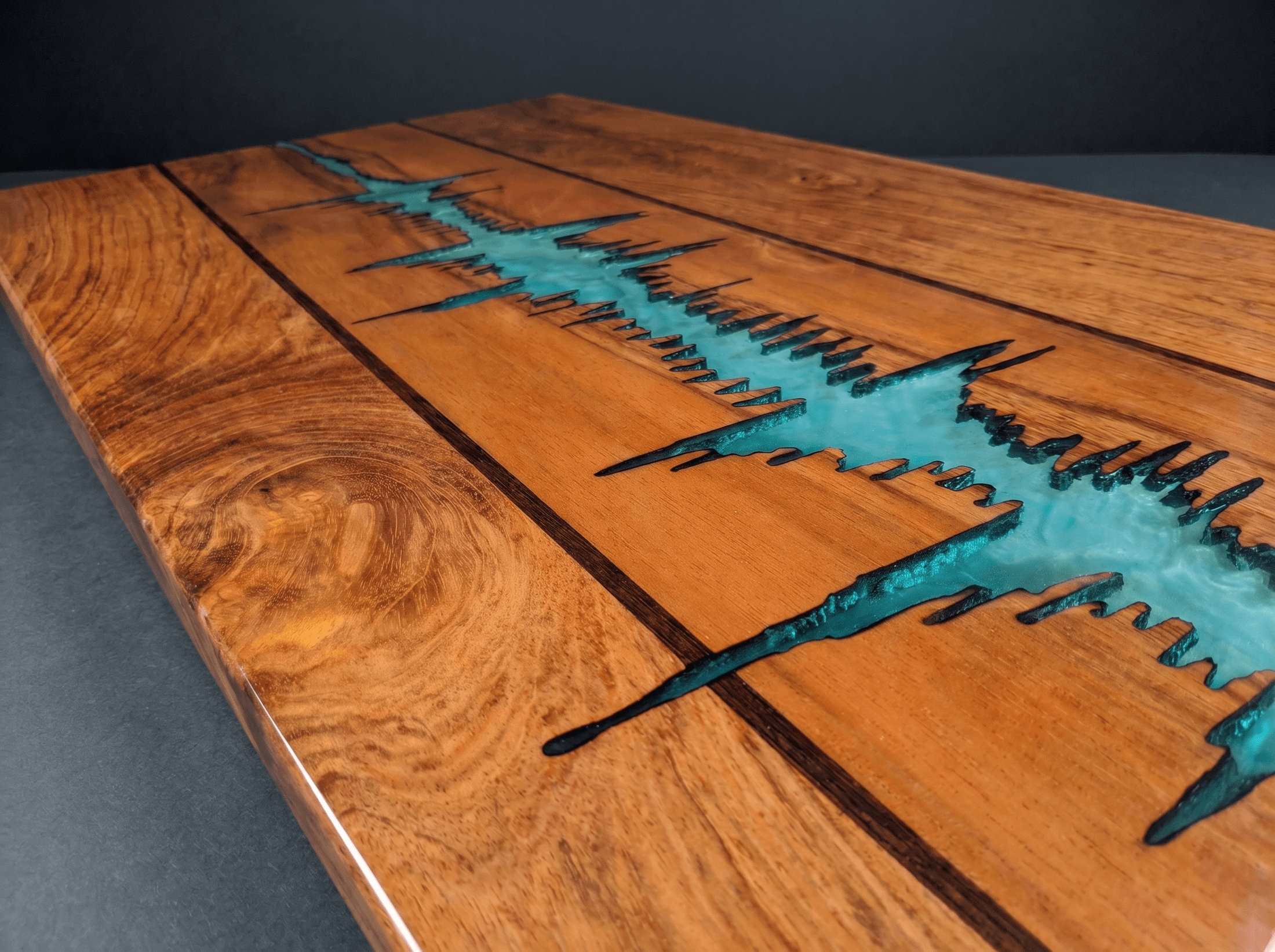 Resin and Walnut Table Experiments